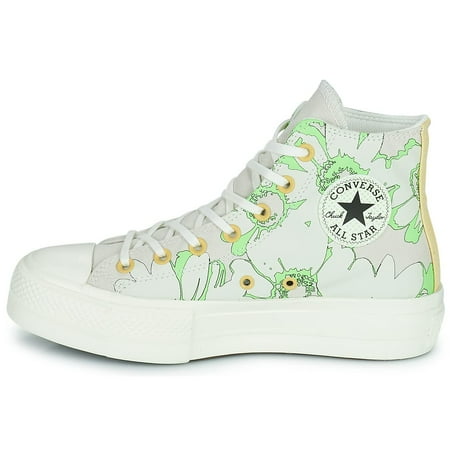 converse stone floral lift hi trainers
