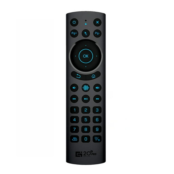 Meterk G20S PRO Bluetooth 2.4G & Bluetooth5.0 Dual Mode Wireless with USB Receiver 6- Gyroscope Handheld Remote Control Smart Voice Control IR Learning Backlight for Smart TV Android PC
