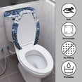 thumbnail image 3 of HELLHERO 2 Piece Fits All Toilet Shapes Toilet Lid Cover with Elastic Edge for Stretch (Snowflakes), 3 of 5