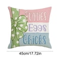 thumbnail image 3 of A Easter Themed Cushion Cover 1Pc Soft Throw Pillowcase For Sofa Chair Bedroom Holiday Decoration Bunny Egg Design, 3 of 6
