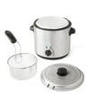 Farberware,Deep Fryer, Clear,2QT Round Capacity,Stainless Steel