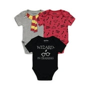 Harry Potter Baby Boy Bodysuits, 3 Pack Set