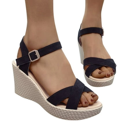 

Fashion Thick Wedges Sandals Casual Leisure Breathable Shoes Womens Outdoor Soled Women s Sandals