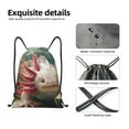 thumbnail image 3 of Kdxio Colorful Axolotl Underwater Print Drawstring Backpack Bag,Waterproof Draw String Back Sack, Gym Drawstring Bags Swim Bag For Unisex, 3 of 5