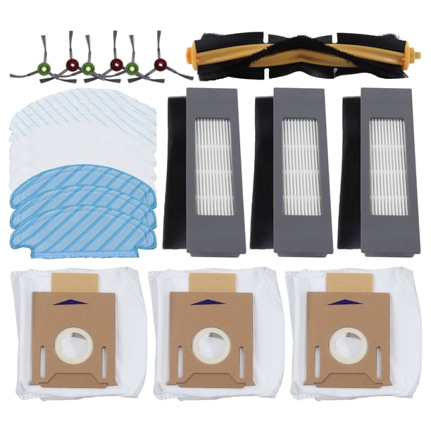 Relpacement del filtro del cepillo del robot de barrido, kit de accesorios del robot de barrido Kit de cepillo del robot de barrido Kit de paño del plumero del cepillo del limpiador del robot Acabado de lujo