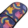 thumbnail image 2 of Dailycode Double Sided Oven Mitt with Loop Heat Resistant Kitchen Long Potholders 7" x 35" Bears and Rainbow, 2 of 6