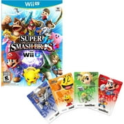 Super Smash Bros (Wii U) with 4 Amiibos Figures
