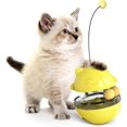 thumbnail image 1 of Veeki Leaky Food Ball Teasing Cat Toys, Not Inverted Turntable Pet Self-Help Toys, Make Cats Smart and Happy (Yellow)-0521, 1 of 5