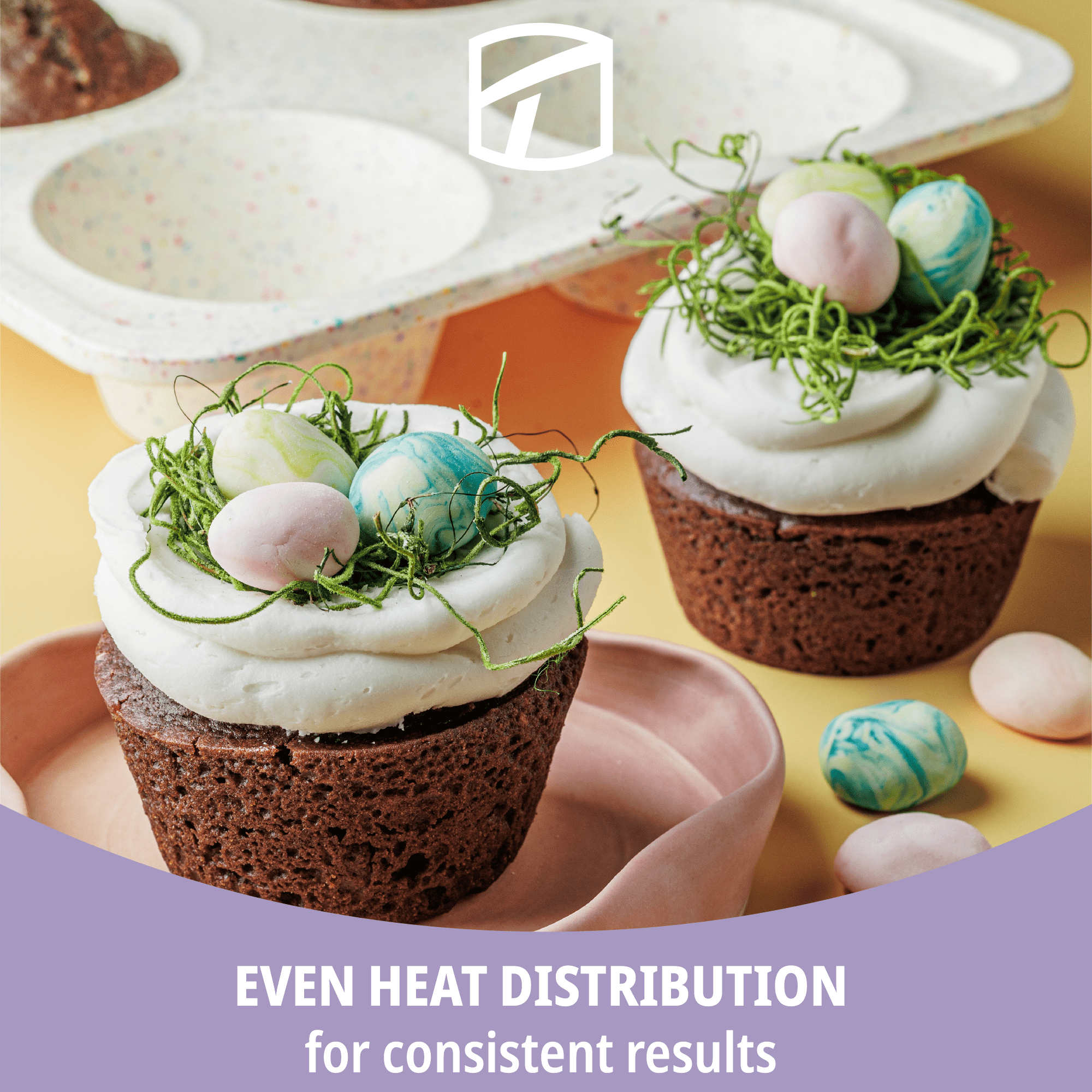 (4 pack) Trudeau Jumbo Structured Silicone Muffin Pan 6ct – For Muffins, Cupcakes, Individual Pies, Rice Krispies Treats, Egg Bites, Mac & Cheese Cups, Gratin Cups, Tartlets & Spinach Puffs