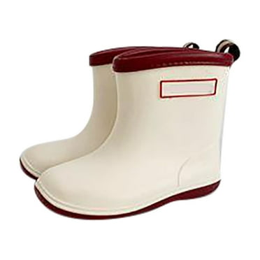 XIYON Kids Rain Boots Baby Kids Easy On Rain Shoes Boots For Toddler Little Kid Short Rain Boots Lightweight Rainy Day Shoes 9-12 Months