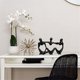 thumbnail image 2 of Acentos decorativos negros, decoración del hogar negra, decoración abstracta de estantes de resina, decoraciones modernas para estantes, 2 of 5
