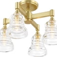 thumbnail image 6 of Crystorama Lighting Group GRG-1045-MK Gregory 4 Light 17" Wide Semi-Flush Ceiling Fixture, 6 of 7