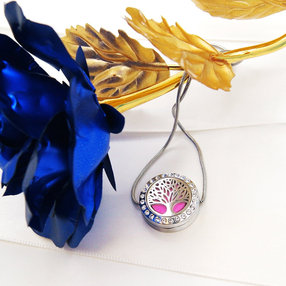 Anavia Tree of Life Slider Aromatherapy Jewelry Essential Oil Bracelet with Gift Box