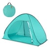 Lixada Automatic Up Beach Tent Sun Shelter Cabana for 2-3 Person UPF50+ Protection Beach Shade