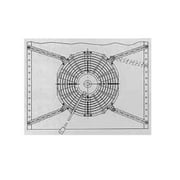 SPAL 10 Pull Type Curved Blade Radiator Cooling Fan-800 CFM