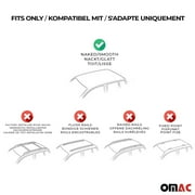 OMAC Top Roof Racks Cross Bars fits Toyota Tacoma 2016-2021 2 Pcs Gray Aluminium
