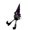 A-4A Home Decor, variant on JJV Black Faceless Witch Gnome Plushes Toys with Polka Dot Pointed Hat, Gothic Gnome Doll for Halloween Venue Layout Tabletop Decoration, 15.75 x 4.33 x 3.15 Inch