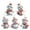 5pcs, variant on Pekkaxy Cute Acrylic Snowman Ornaments, Mini Hanging Christmas Tree Decorations for Holiday Party and Home Décor
