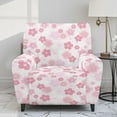 thumbnail image 2 of HELLHERO Cherry Blossom Print Recliner Chair Covers Lazyboy Recliner Couch Covers That Stay in Place Sofa Cover for Reclining Sofa, Pink, 2 of 8