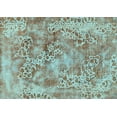 thumbnail image 1 of Ahgly Company Indoor Rectangle Abstract Light Blue Modern Area Rugs, 6' x 9', 1 of 4