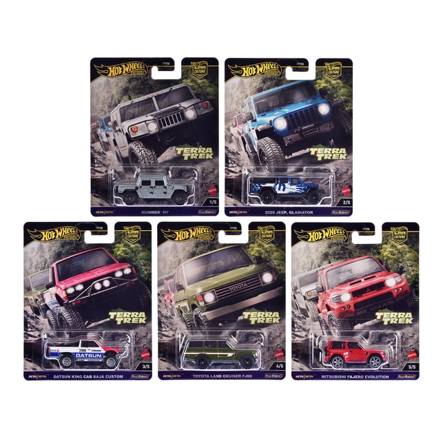Terra Trek Ensemble de 5 Pcs « Car Culture » Série 2024 C Modèle Moulé sous Pression Cars par Hot Wheels