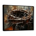 thumbnail image 2 of Designart "Thorns Coronet Christian Symbol I" Christianity Floater Framed Wall Decor, 2 of 5