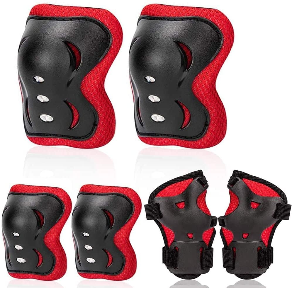 Kids and Teens Elbow Knee Wrist Protective Guard Safety Gear Pads Skate NZ 