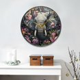 thumbnail image 2 of WOBOGO Majestic Elephant Acrylic Wall Clock Battery Operated 11.9in Silent No Tick Bedroom Living Room Office Classroom Decoration, 2 of 10
