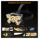 thumbnail image 4 of "2pcs Lámpara Frontal Led Recargable 4 Modos Belug Negro ", 4 of 5