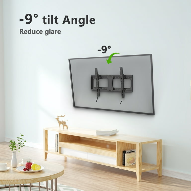 USX MOUNT Large Tilting TV Wall Mount for 37-82" Flat Screen TVs, Max VESA 600x400mm Hold up to 132LBS, 24" Wood Stud
