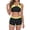 Yellow, variant on Staron Women's Two Piece Swimsuit Color Block Bikini Set High Waist Halter Crop Top and Bottoms Surfing Sports Beach Vacation Swimwear, Red XXL