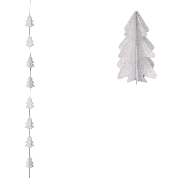 Adornos navideños, mini banderines colgantes, adornos para árboles de Navidad, escenas de interior, adornos para escaparates y fiestas.