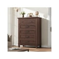 thumbnail image 2 of Huisuilinss 5 Drawer Dresser For Bedroom,Farmhouse Tall Dresser,Vertical Chest Of Drawers With Storage,Wood Storage Dresser For Living Room Bedroom Entryway, 2 of 7