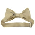 thumbnail image 2 of Solid Beige Men's Pre-Tied Bow Tie, 2 of 6