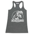 thumbnail image 2 of Mamasaurus Funny Mother Dinosaur T-Rex Head Women's Tank Top, L, H. Charcoal, 2 of 3