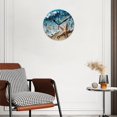 thumbnail image 2 of 10 Inch Wall Clock Battery Operated Square Clock for Office, Kitchen, Outdoor, Living Room, Exquisite Wave - Kissed Starfish, 2 of 7