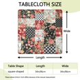 thumbnail image 2 of Pioneer Flower Floral Print Pattern Square Fitted Tablecloth with Elastic Edge,Square Table Cover,Washable Elastic Table Cover for Home Kitchen Party Decor 34"x34", 2 of 6
