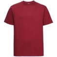 thumbnail image 1 of Russell Europe - Camiseta básica/clásica de manga corta para hombre - 100% algodón de primera  (Rojo), 1 of 5
