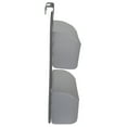 thumbnail image 3 of Home Basics Adjustable Over the Cabinet Plastic Organizer, Clear and Grey, 3 of 8