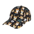 thumbnail image 1 of Balery Cute Dogs Corgi Gorra de béisbol de tamaño ajustable para correr, entrenar y actividades al aire libre. Gorra de papá para todas las estaciones., 1 of 6