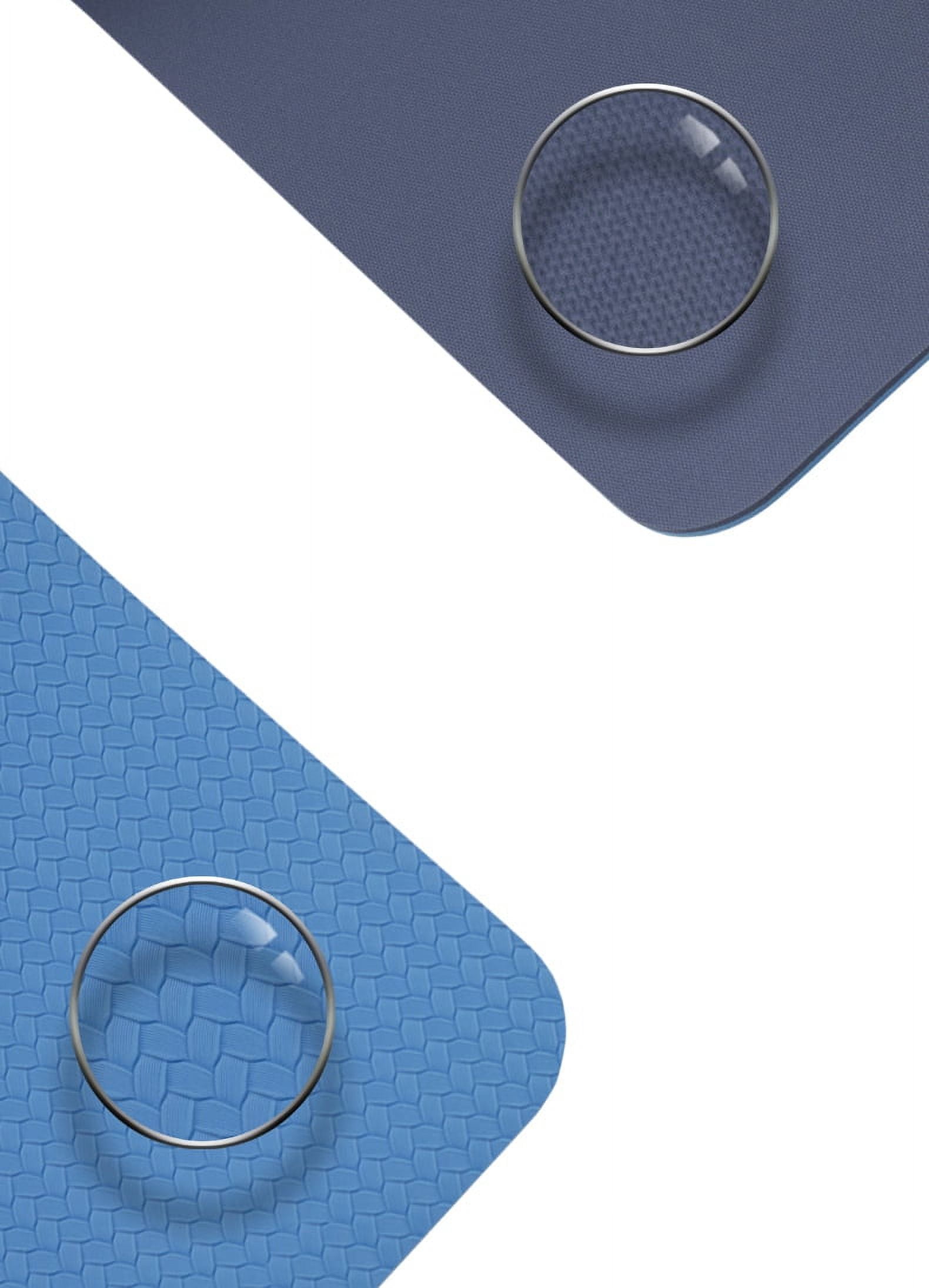 Ray Star Extra Thick Yoga Mat 24"X68"X0.31" Thickness 0.31 Inch -Eco Friendly Material- With High Density Anti-Tear Exercise Bolster