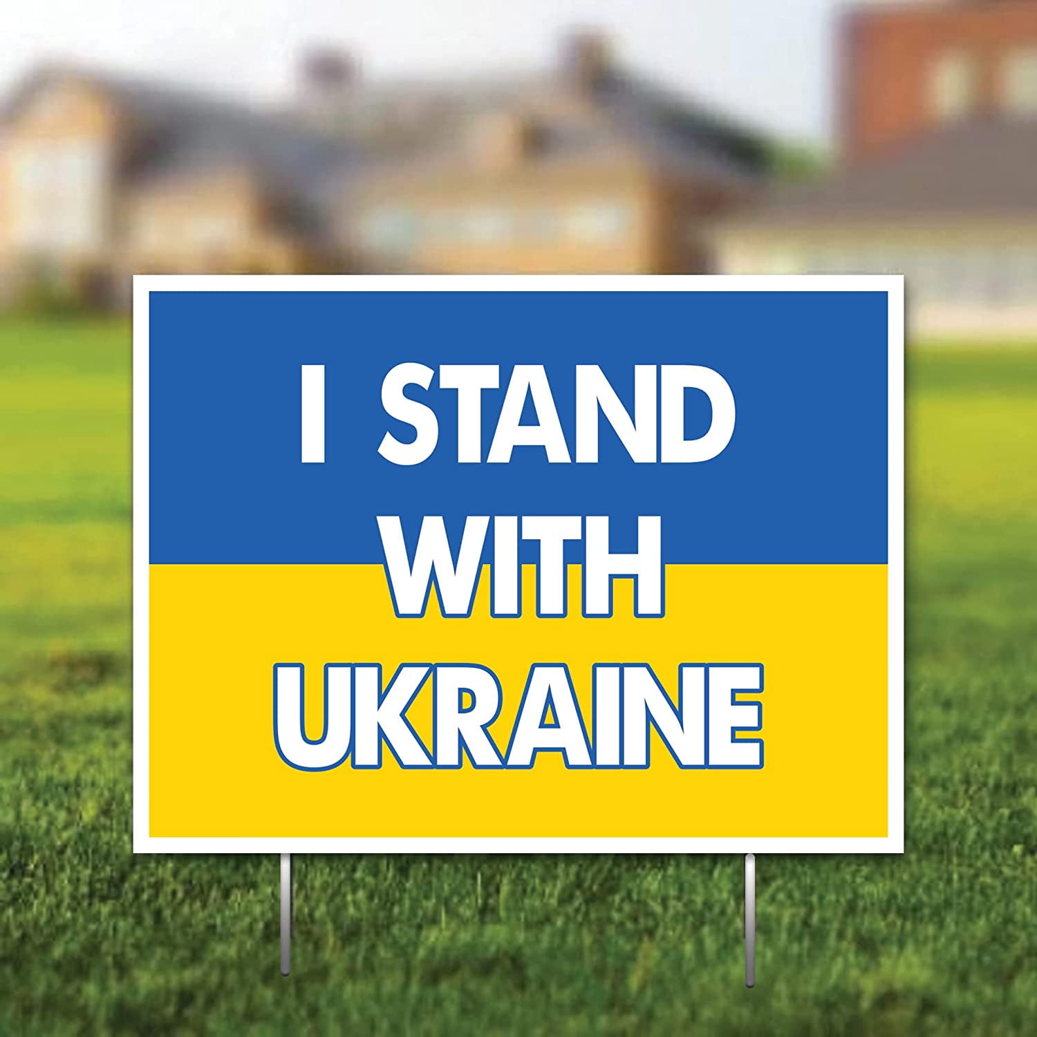 Victory Store I Stand With Ukraine Conflict Yard Sign with Stakes 21593 -  Walmart.com