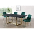 thumbnail image 5 of Meridian Furniture Karina Green Velvet Dining Chair (Set of 2), 5 of 5