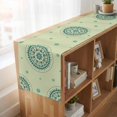 thumbnail image 6 of Table Runners 120 Inches Long Dress Scarves, Green Floral Farmhouse Coffee/Dining/Kitchen Table Runner for Living Room, round Floral Ethnic Abstract Patterned 13x120 Inch, 6 of 9