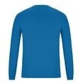 thumbnail image 4 of Hueook Sweater Men's Youth Fashion Casual Color V-Neck Long Sleeve Sweater Blue XL, 4 of 6