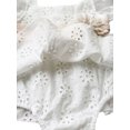 thumbnail image 4 of Baby Girl Ruffle Romper Lace Tutu Dresses Embroidered Sleeveless Summer Outfit, 4 of 8