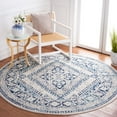 thumbnail image 2 of SAFAVIEH Tulum Lynwood Traditional Area Rug, 6'7" x 6'7" Round, Ivory/Blue, 2 of 8