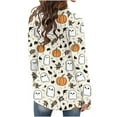 thumbnail image 5 of FDGIU Women's Halloween Cardigan 2025 - Printed Open Front Long Sleeve Cover-Up, Lightweight Crochet Fall Coat, Medium Length Coat Casual, 5 of 5