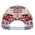 thumbnail image 3 of Patriotic Red Truck God Bless America baseball cap hat, 3 of 4