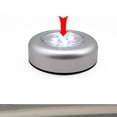 thumbnail image 3 of Sidaley 3 LED alimentado por de luz nocturna inalámbrica Stick Touch Push Security Closet Gabinete Coche Cocina Lámpara de pared Bombillas para automóviles PC 1, 3 of 6